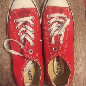Red Converse Low Tops